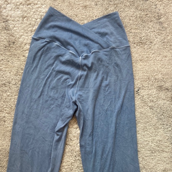 Aerie Real Me Double Crossover Flared Pants and Crop Top Set - Picture 3 of 15